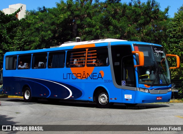 Litorânea Transportes Coletivos 5084 na cidade de São Paulo, São Paulo, Brasil, por Leonardo Fidelli. ID da foto: 10298845.