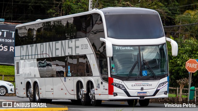 Auto Viação Catarinense 321308 na cidade de Joinville, Santa Catarina, Brasil, por Vinicius Petris. Número da foto: #10298472.