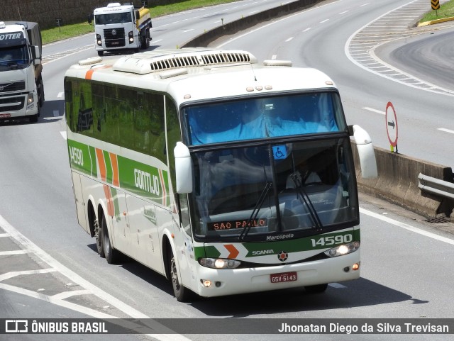 Empresa Gontijo de Transportes 14590 na cidade de Lavrinhas, São Paulo, Brasil, por Jhonatan Diego da Silva Trevisan. ID da foto: 10297007.