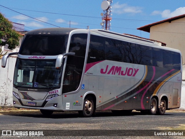 Viação Jam Joy 11421 na cidade de Teresina, Piauí, Brasil, por Lucas Gabriel. ID da foto: 10296710.