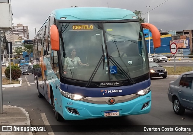 Planeta Transportes Rodoviários 2151 na cidade de Cariacica, Espírito Santo, Brasil, por Everton Costa Goltara. Número da foto: #10298573.