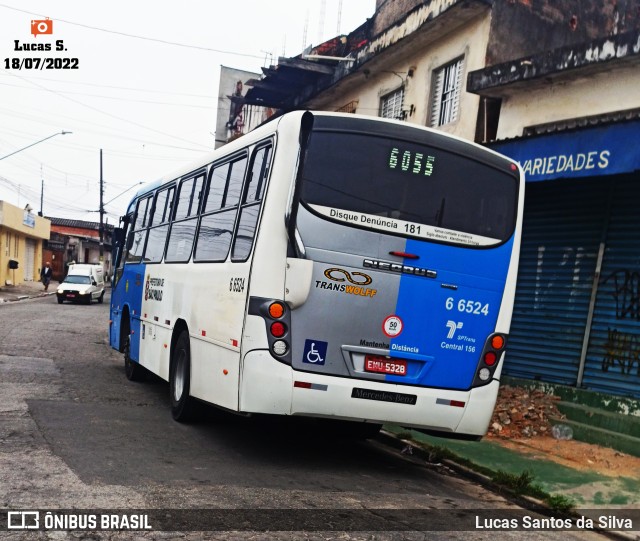 Transwolff Transportes e Turismo 6 6524 na cidade de São Paulo, São Paulo, Brasil, por Lucas Santos da Silva. Número da foto: #10299033.