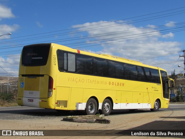 Viação Itapemirim 45501 na cidade de Caruaru, Pernambuco, Brasil, por Lenilson da Silva Pessoa. ID da foto: 10296623.