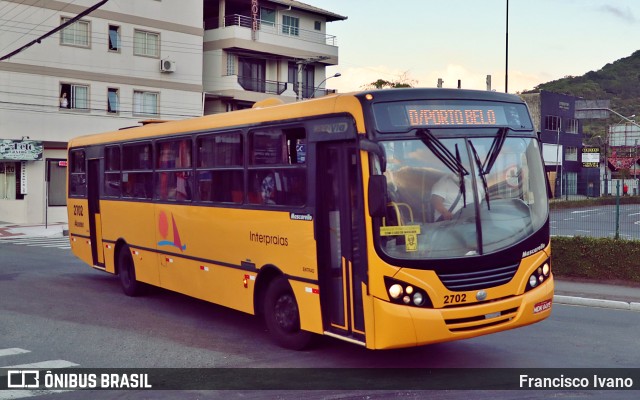 Viação Praiana 2702 na cidade de Balneário Camboriú, Santa Catarina, Brasil, por Francisco Ivano. Número da foto: #10297110.