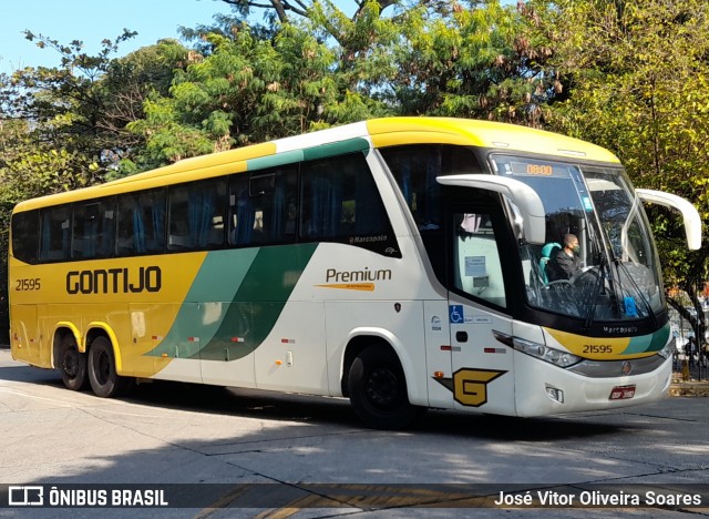 Empresa Gontijo de Transportes 21595 na cidade de São Paulo, São Paulo, Brasil, por José Vitor Oliveira Soares. ID da foto: 10297750.