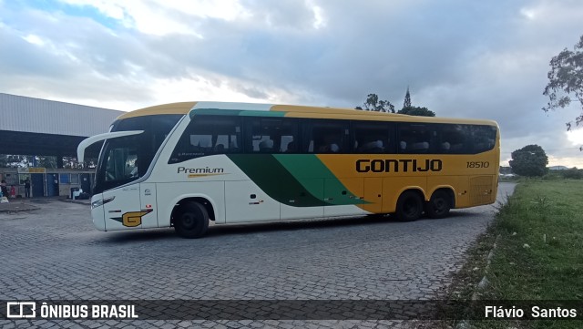 Empresa Gontijo de Transportes 18510 na cidade de Cruz das Almas, Bahia, Brasil, por Flávio  Santos. ID da foto: 10299195.