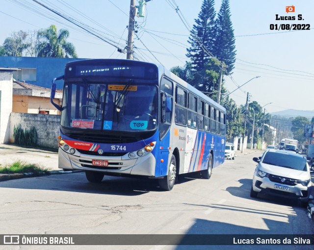 Viação Miracatiba 15.744 na cidade de Embu-Guaçu, São Paulo, Brasil, por Lucas Santos da Silva. ID da foto: 10298990.