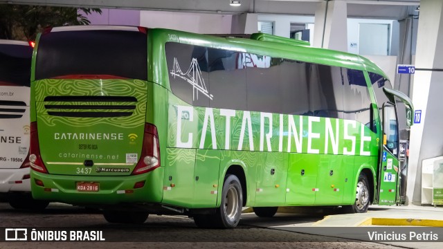 Auto Viação Catarinense 3437 na cidade de Joinville, Santa Catarina, Brasil, por Vinicius Petris. Número da foto: #10298523.
