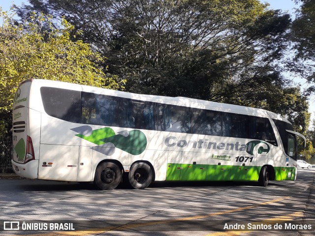 Viação Continental de Transportes 1071 na cidade de São Paulo, São Paulo, Brasil, por Andre Santos de Moraes. ID da foto: 10301498.