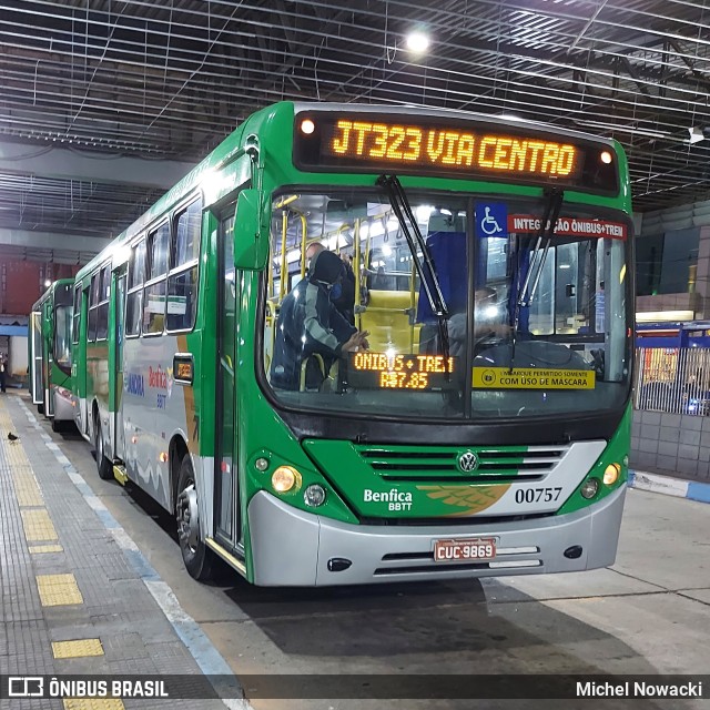 BBTT - Benfica Barueri Transporte e Turismo 00757 na cidade de Jandira, São Paulo, Brasil, por Michel Nowacki. Número da foto: #10302853.