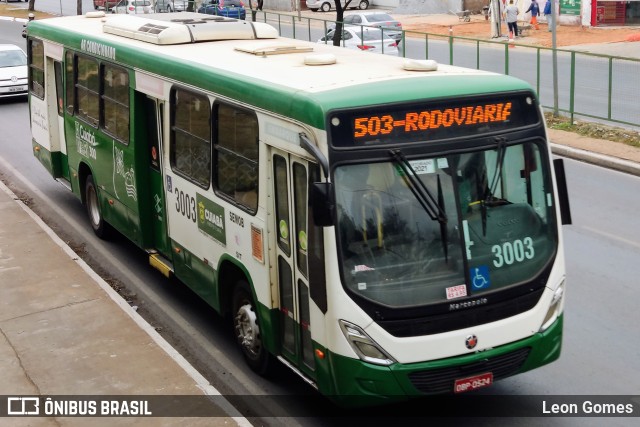 Expresso Caribus Transportes 3003 na cidade de Cuiabá, Mato Grosso, Brasil, por Leon Gomes. Número da foto: #10299534.
