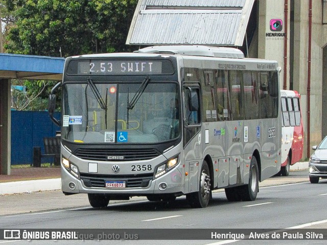 Expresso CampiBus 2358 na cidade de Campinas, São Paulo, Brasil, por Henrique Alves de Paula Silva. Número da foto: #10299739.