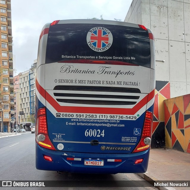 Británica Transportes 60024 na cidade de São Paulo, São Paulo, Brasil, por Michel Nowacki. ID da foto: 10302785.