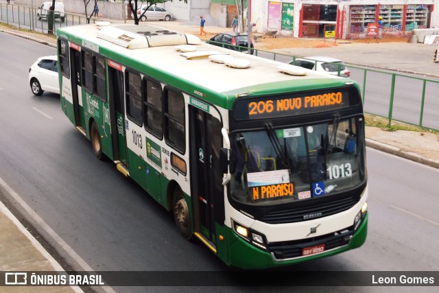 Viação Paraense Cuiabá Transportes 1013 na cidade de Cuiabá, Mato Grosso, Brasil, por Leon Gomes. ID da foto: 10299519.