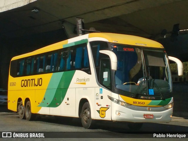 Empresa Gontijo de Transportes 18360 na cidade de Belo Horizonte, Minas Gerais, Brasil, por Pablo Henrique. ID da foto: 10302211.