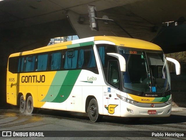 Empresa Gontijo de Transportes 16515 na cidade de Belo Horizonte, Minas Gerais, Brasil, por Pablo Henrique. ID da foto: 10302220.