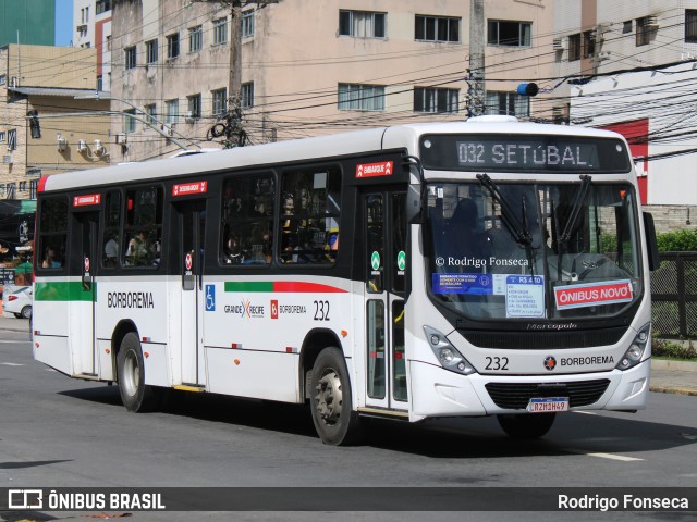 Borborema Imperial Transportes 232 na cidade de Recife, Pernambuco, Brasil, por Rodrigo Fonseca. ID da foto: 10302372.