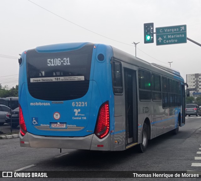 Viação Paratodos > São Jorge > Metropolitana São Paulo > Mobibrasil 6 3231 na cidade de São Paulo, São Paulo, Brasil, por Thomas Henrique de Moraes. Número da foto: #10299308.