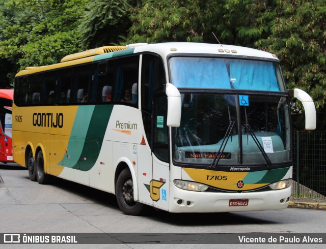 Empresa Gontijo de Transportes 17105 na cidade de São Paulo, São Paulo, Brasil, por Vicente de Paulo Alves. ID da foto: 10299878.