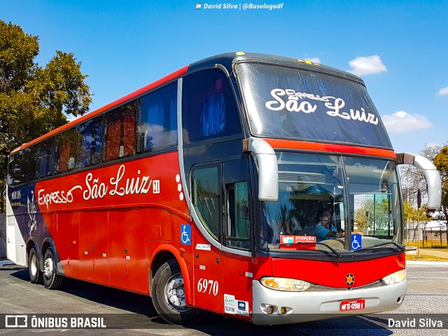 Expresso São Luiz 6970 na cidade de Brasília, Distrito Federal, Brasil, por David Silva. Número da foto: #10299284.