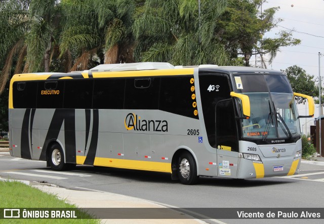 Alianza Transportes Turismo e Locação 2605 na cidade de São Paulo, São Paulo, Brasil, por Vicente de Paulo Alves. ID da foto: 10299843.