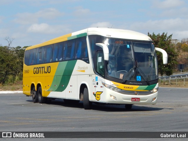 Empresa Gontijo de Transportes 19160 na cidade de Formiga, Minas Gerais, Brasil, por Gabriel Leal. ID da foto: 10302340.