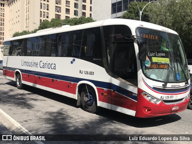 Empresa de Transportes Limousine Carioca RJ 129.051 na cidade de Rio de Janeiro, Rio de Janeiro, Brasil, por Luiz Eduardo Lopes da Silva. Número da foto: #10306150.
