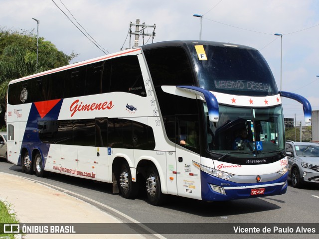 Gimenes Turismo 3500 na cidade de São Paulo, São Paulo, Brasil, por Vicente de Paulo Alves. Número da foto: #10305962.