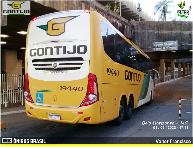 Empresa Gontijo de Transportes 19440 na cidade de Belo Horizonte, Minas Gerais, Brasil, por Valter Francisco. Número da foto: #10303088.