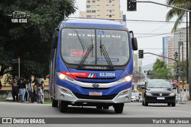 BR Mobilidade Baixada Santista 62.2004 na cidade de São Vicente, São Paulo, Brasil, por Yuri N.  de Jesus. Número da foto: #10305729.