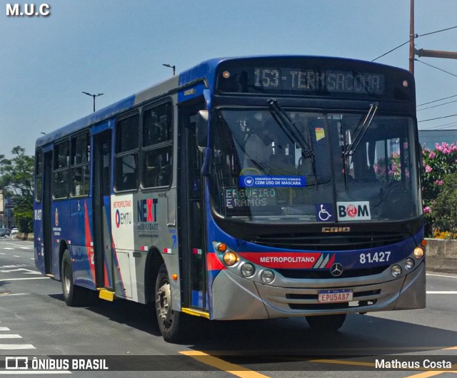 Next Mobilidade - ABC Sistema de Transporte 81.427 na cidade de São Bernardo do Campo, São Paulo, Brasil, por Matheus Costa. Número da foto: #10305636.
