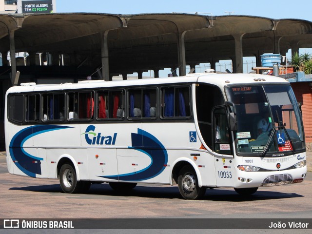 Citral Transporte e Turismo 10033 na cidade de Porto Alegre, Rio Grande do Sul, Brasil, por João Victor. ID da foto: 10305985.