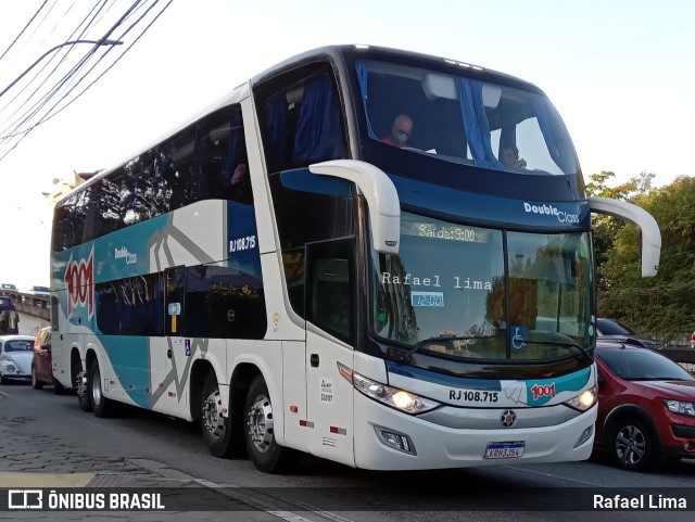 Auto Viação 1001 RJ 108.715 na cidade de Niterói, Rio de Janeiro, Brasil, por Rafael Lima. ID da foto: 10305969.