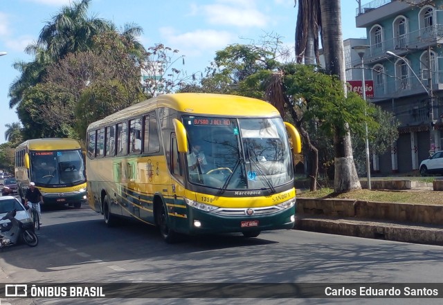 Viação Sandra 1350 na cidade de São João del Rei, Minas Gerais, Brasil, por Carlos Eduardo Santos. ID da foto: 10305800.