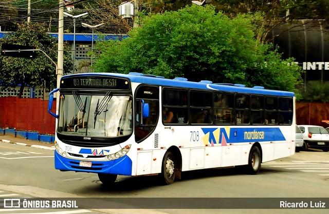 Auto Ônibus Moratense 708 na cidade de Francisco Morato, São Paulo, Brasil, por Ricardo Luiz. ID da foto: 10304838.