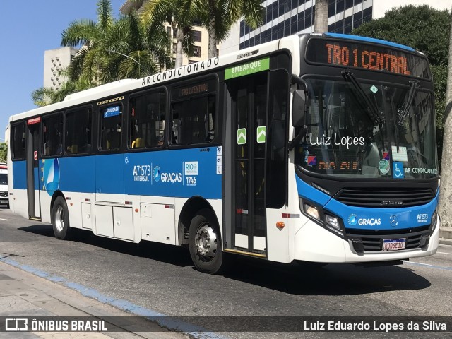 Viação Nossa Senhora das Graças A71573 na cidade de Rio de Janeiro, Rio de Janeiro, Brasil, por Luiz Eduardo Lopes da Silva. Número da foto: #10305716.