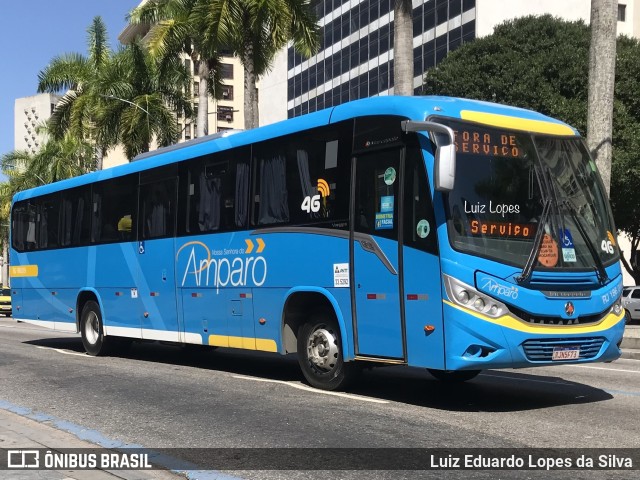 Viação Nossa Senhora do Amparo RJ 186.019 na cidade de Rio de Janeiro, Rio de Janeiro, Brasil, por Luiz Eduardo Lopes da Silva. ID da foto: 10305630.