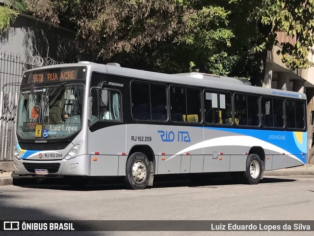 Rio Ita RJ 152.259 na cidade de Rio de Janeiro, Rio de Janeiro, Brasil, por Luiz Eduardo Lopes da Silva. Número da foto: #10303396.