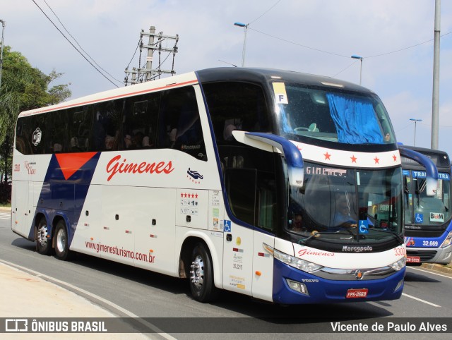 Gimenes Turismo 3300 na cidade de São Paulo, São Paulo, Brasil, por Vicente de Paulo Alves. ID da foto: 10305967.