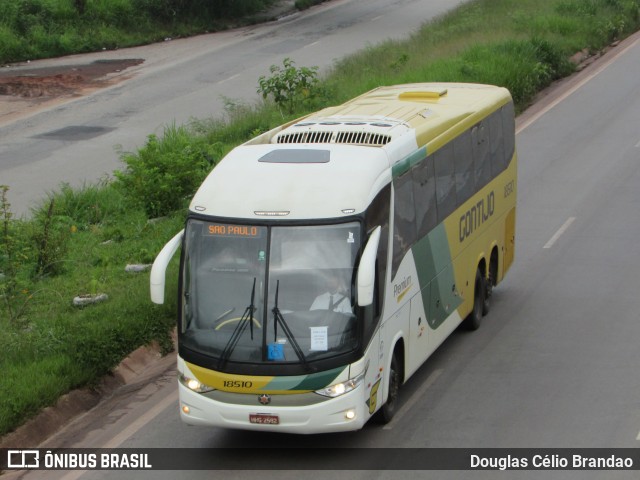 Empresa Gontijo de Transportes 18510 na cidade de Belo Horizonte, Minas Gerais, Brasil, por Douglas Célio Brandao. ID da foto: 10308142.