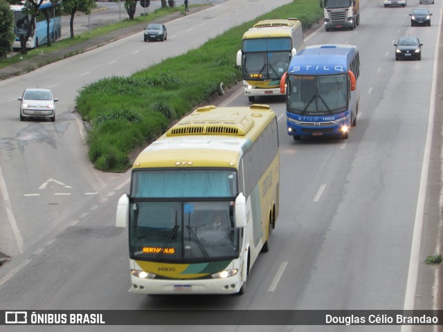 Empresa Gontijo de Transportes 14105 na cidade de Belo Horizonte, Minas Gerais, Brasil, por Douglas Célio Brandao. ID da foto: 10308073.