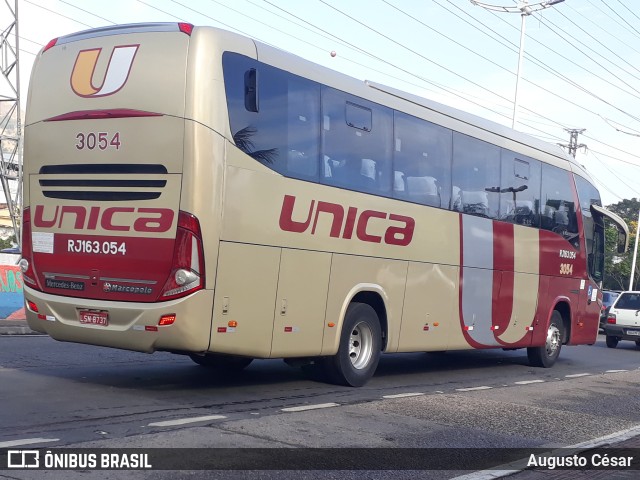 Transportes Única Petrópolis RJ 163.054 na cidade de Nova Iguaçu, Rio de Janeiro, Brasil, por Augusto César. Número da foto: #10306670.