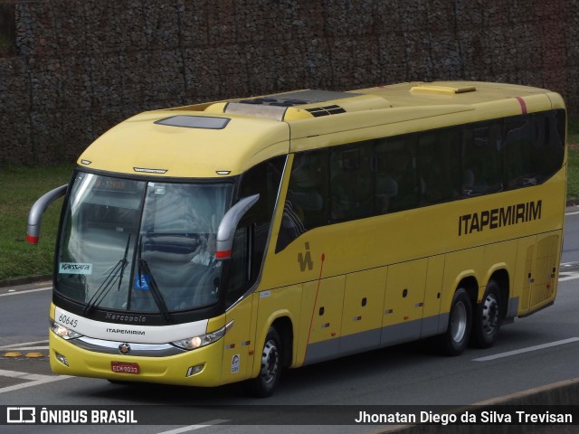 Viação Itapemirim 60645 na cidade de Lavrinhas, São Paulo, Brasil, por Jhonatan Diego da Silva Trevisan. ID da foto: 10307834.