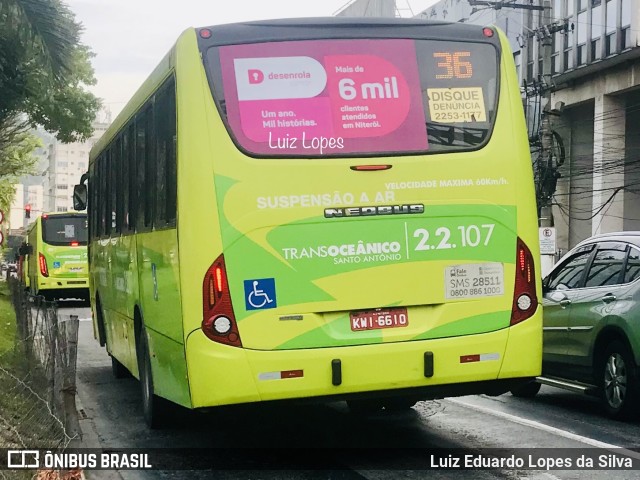 Santo Antônio Transportes Niterói 2.2.107 na cidade de Niterói, Rio de Janeiro, Brasil, por Luiz Eduardo Lopes da Silva. Número da foto: #10306898.