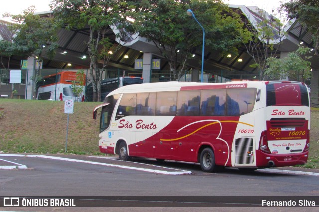 Viação São Bento Ribeirão Preto 10070 na cidade de Franca, São Paulo, Brasil, por Fernando Silva. Número da foto: #10306608.