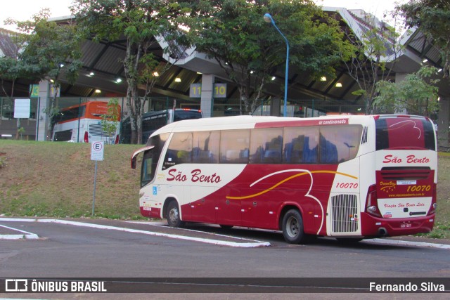 Viação São Bento Ribeirão Preto 10070 na cidade de Franca, São Paulo, Brasil, por Fernando Silva. ID da foto: 10306608.