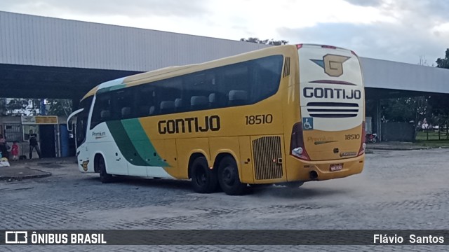 Empresa Gontijo de Transportes 18510 na cidade de Cruz das Almas, Bahia, Brasil, por Flávio  Santos. Número da foto: #10306504.