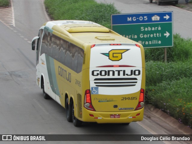 Empresa Gontijo de Transportes 21485 na cidade de Belo Horizonte, Minas Gerais, Brasil, por Douglas Célio Brandao. ID da foto: 10308141.