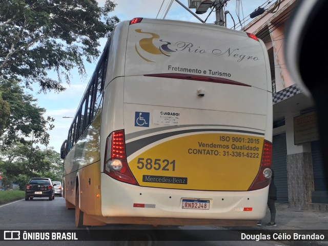 Rio Negro Fretamento e Turismo 58521 na cidade de Belo Horizonte, Minas Gerais, Brasil, por Douglas Célio Brandao. Número da foto: #10307565.
