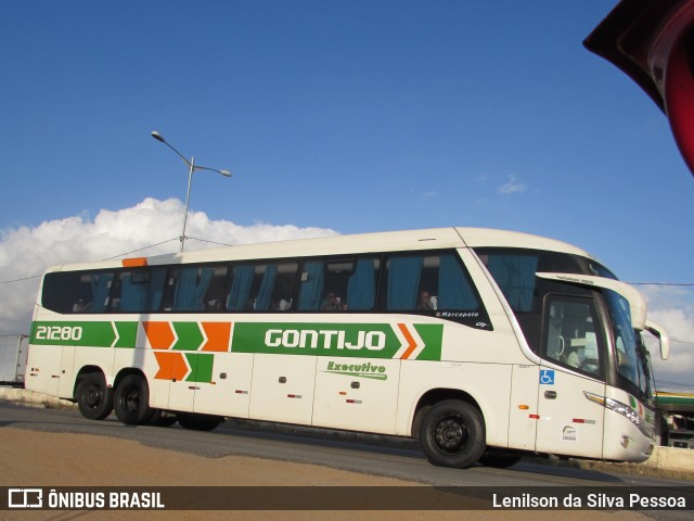Empresa Gontijo de Transportes 21280 na cidade de Caruaru, Pernambuco, Brasil, por Lenilson da Silva Pessoa. Número da foto: #10307402.